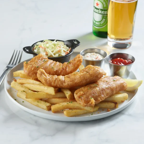 Beer Battered Fish & Chips Beer Battered Fish & Chips