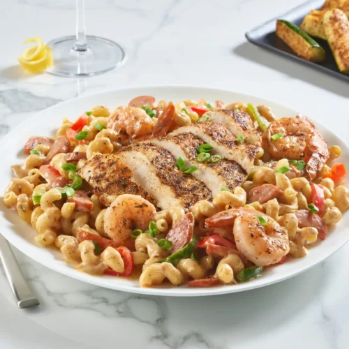 New Orleans Chicken & Shrimp Pasta